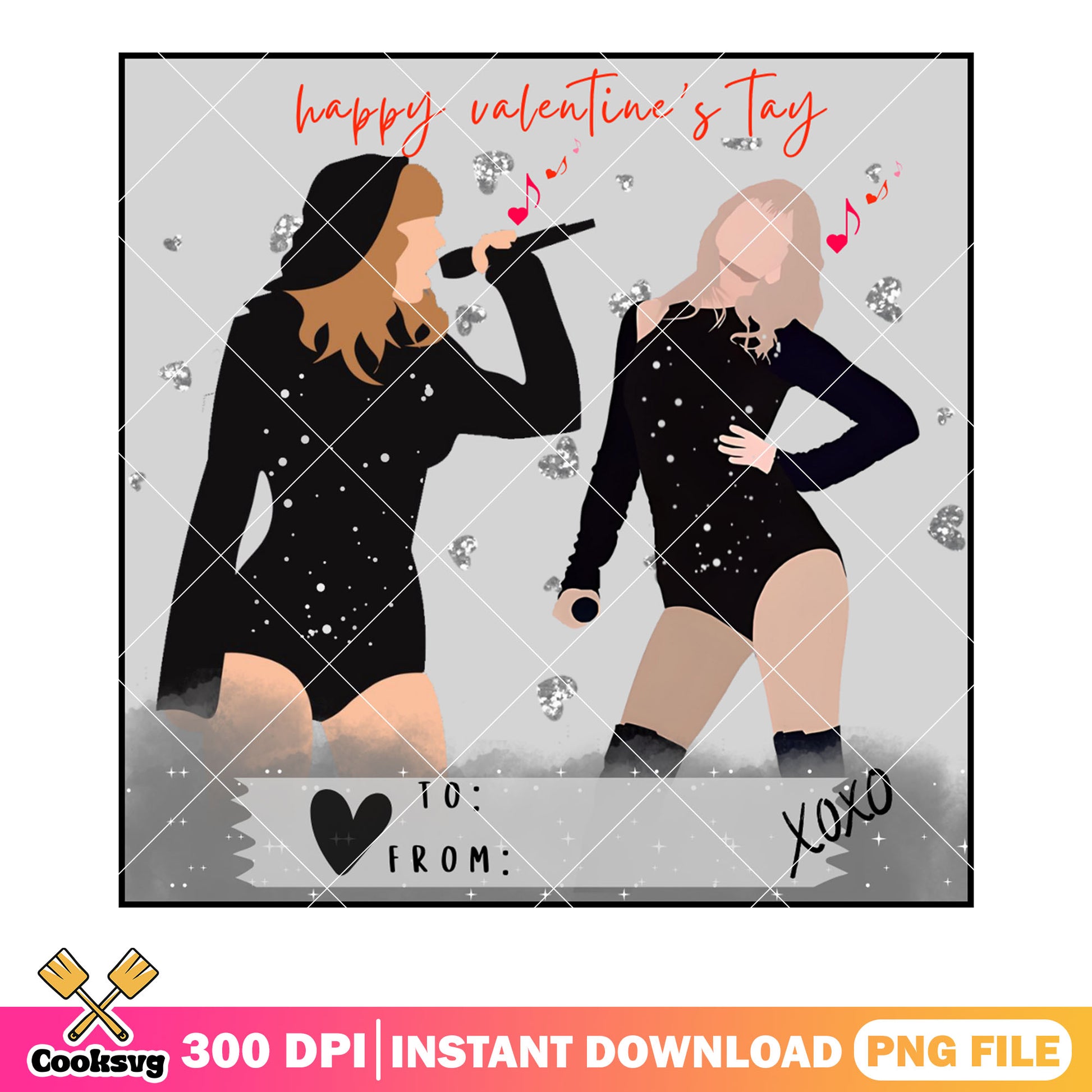 Happy valentine tay poster png, taylor swift png, valentine day png