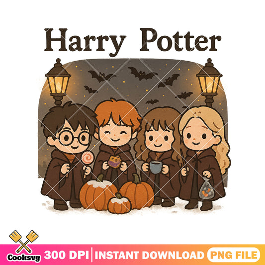 Harry potter trick or treat png, harry potter png, happy halloween png