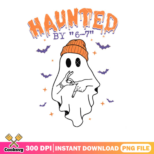 Haunted by ghost 67 png, ghost halloween png, haunted ghost png