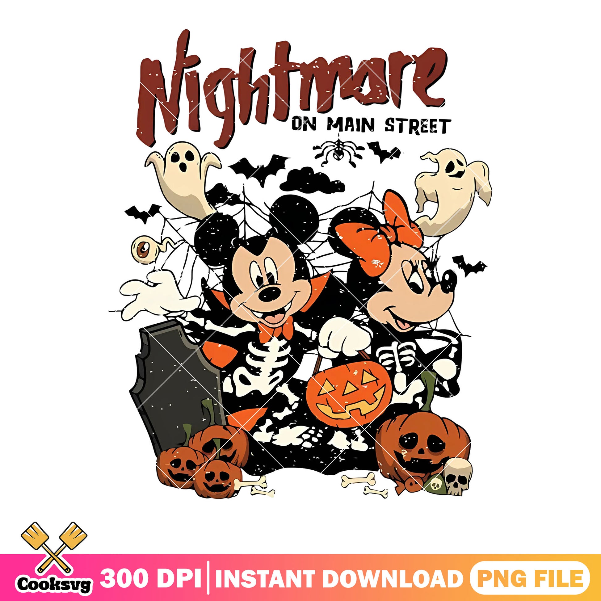Haunted cemetery png, spooky ghost png, disney character png