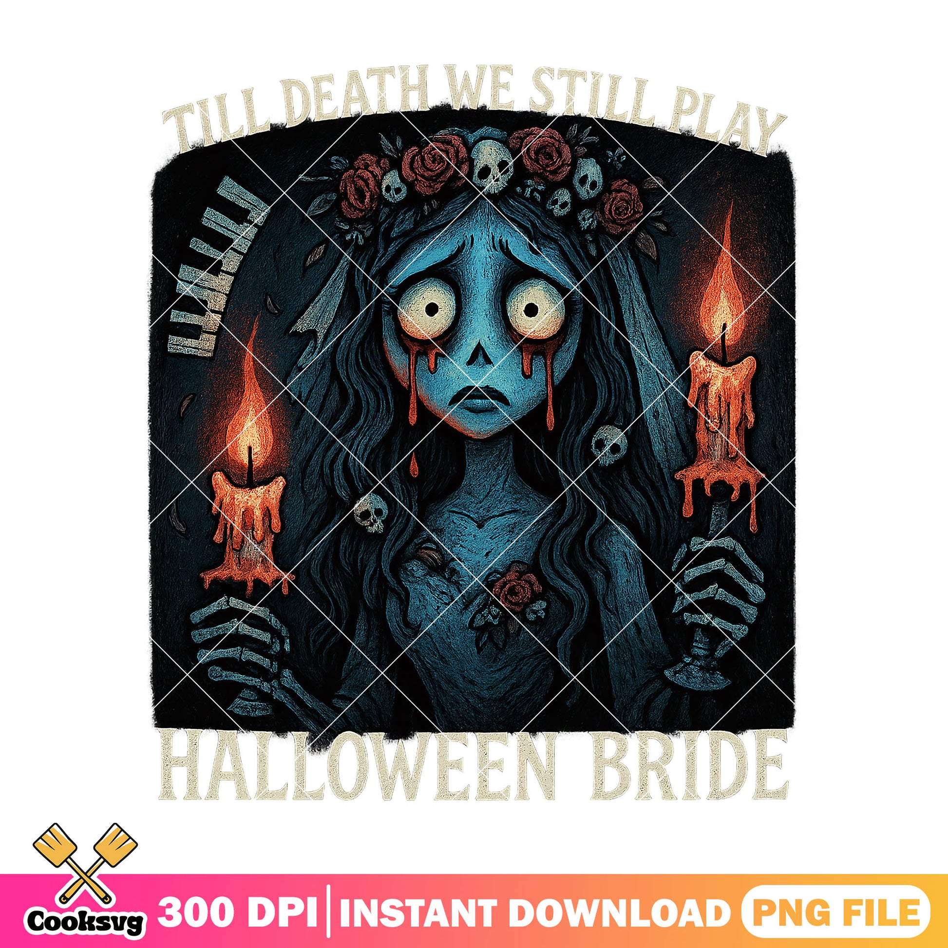 Haunted corpse bride png, halloween bride png, happy halloween png
