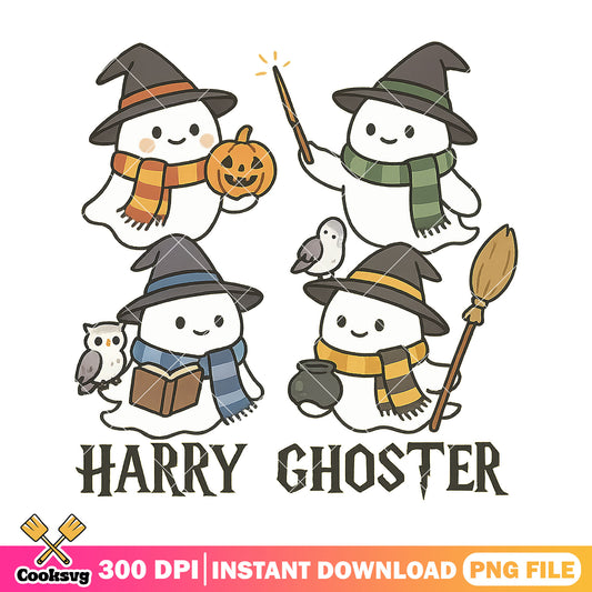 Hauntingly cute ghosts png, harry ghoster png, harry potter movies png