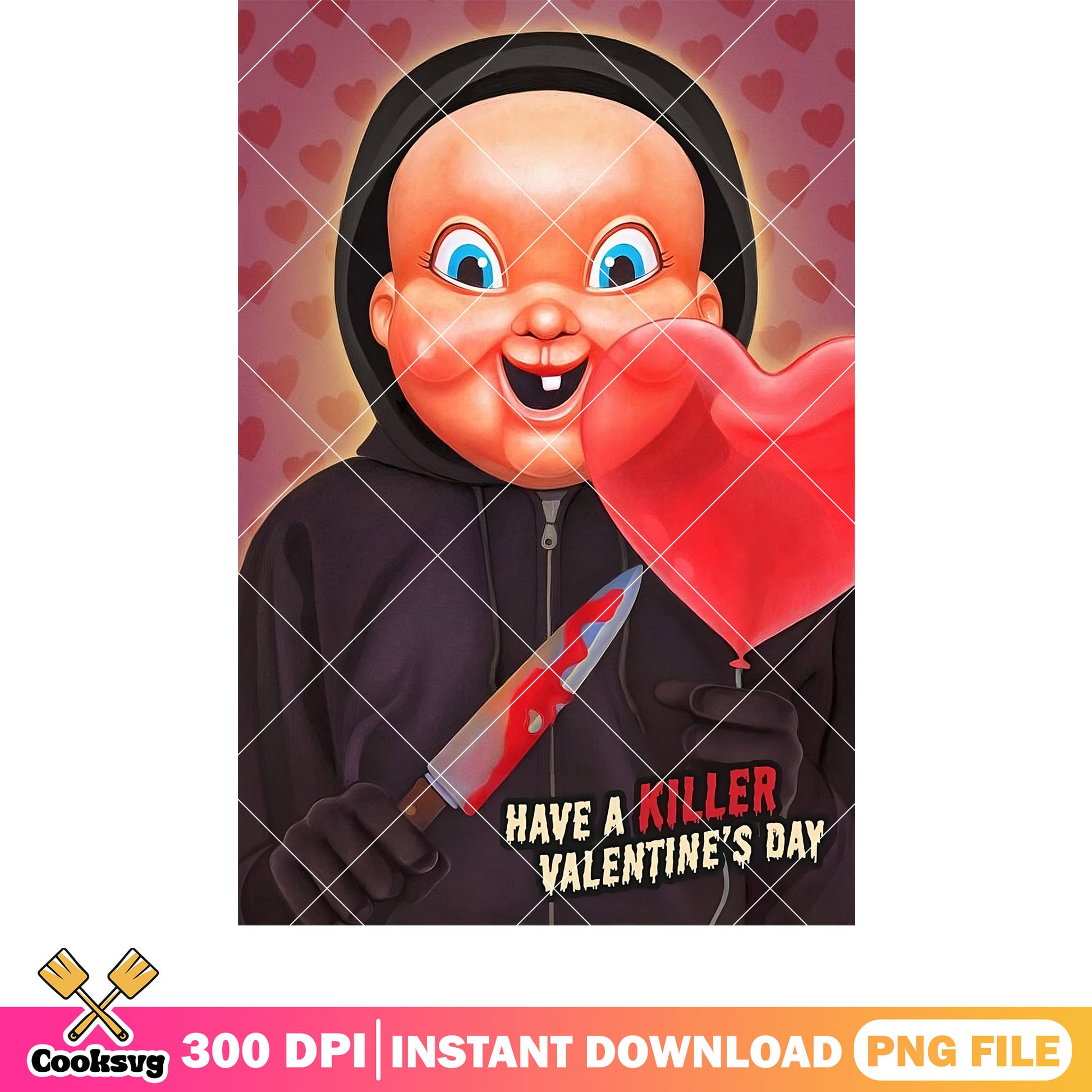 Have a killer in valentines day png, horror valentine png