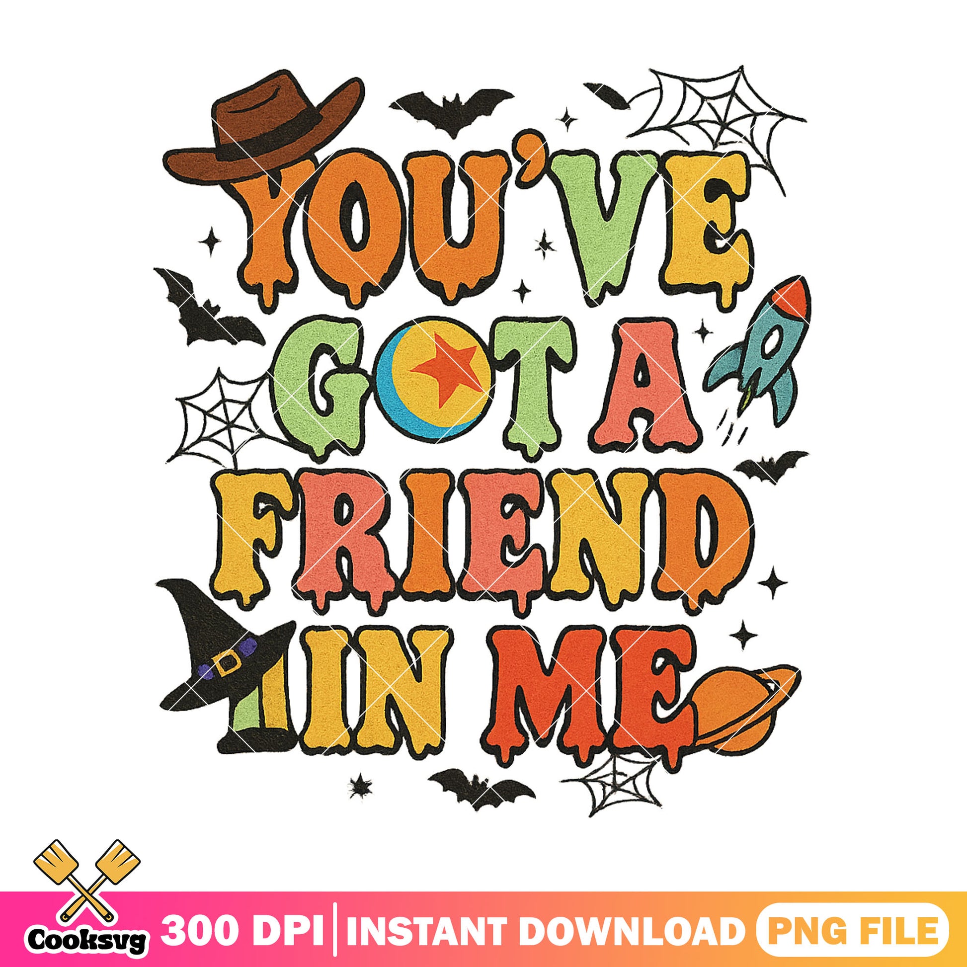 Have got friend png, colors alphabet png, halloween cute png