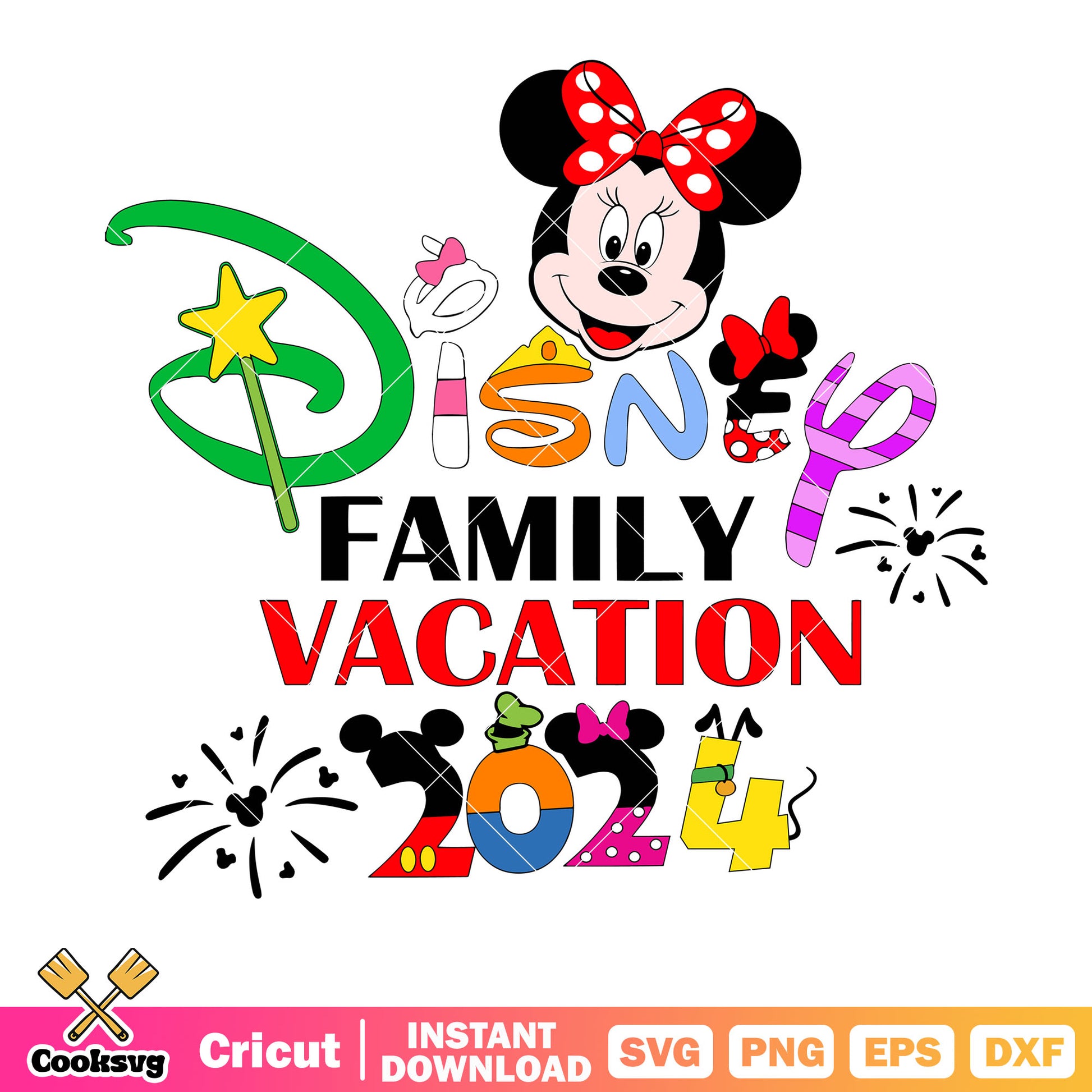 Head minnie disney family vacation svg design, disney family vacation svg