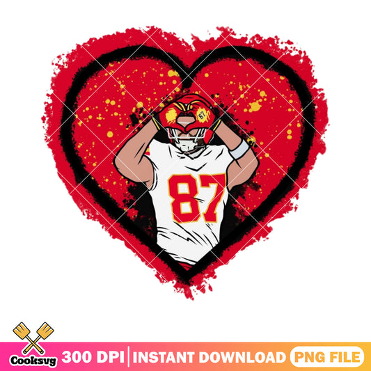 Heart shaped 87 png, nfl football​ png, taylor swift engaged​ png