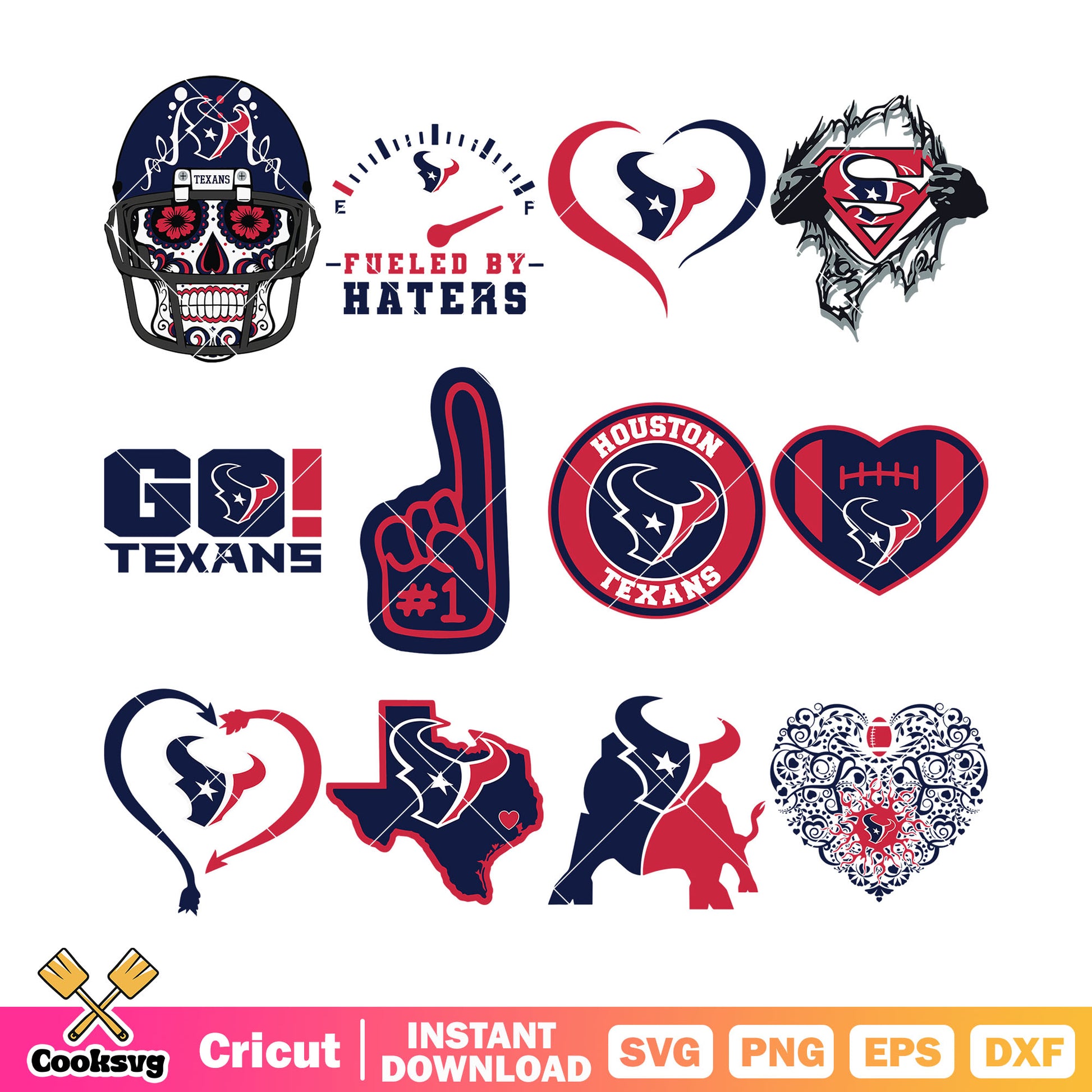 Heart texans icon bundle svg, houston texans svg, texas football teams​ svg 