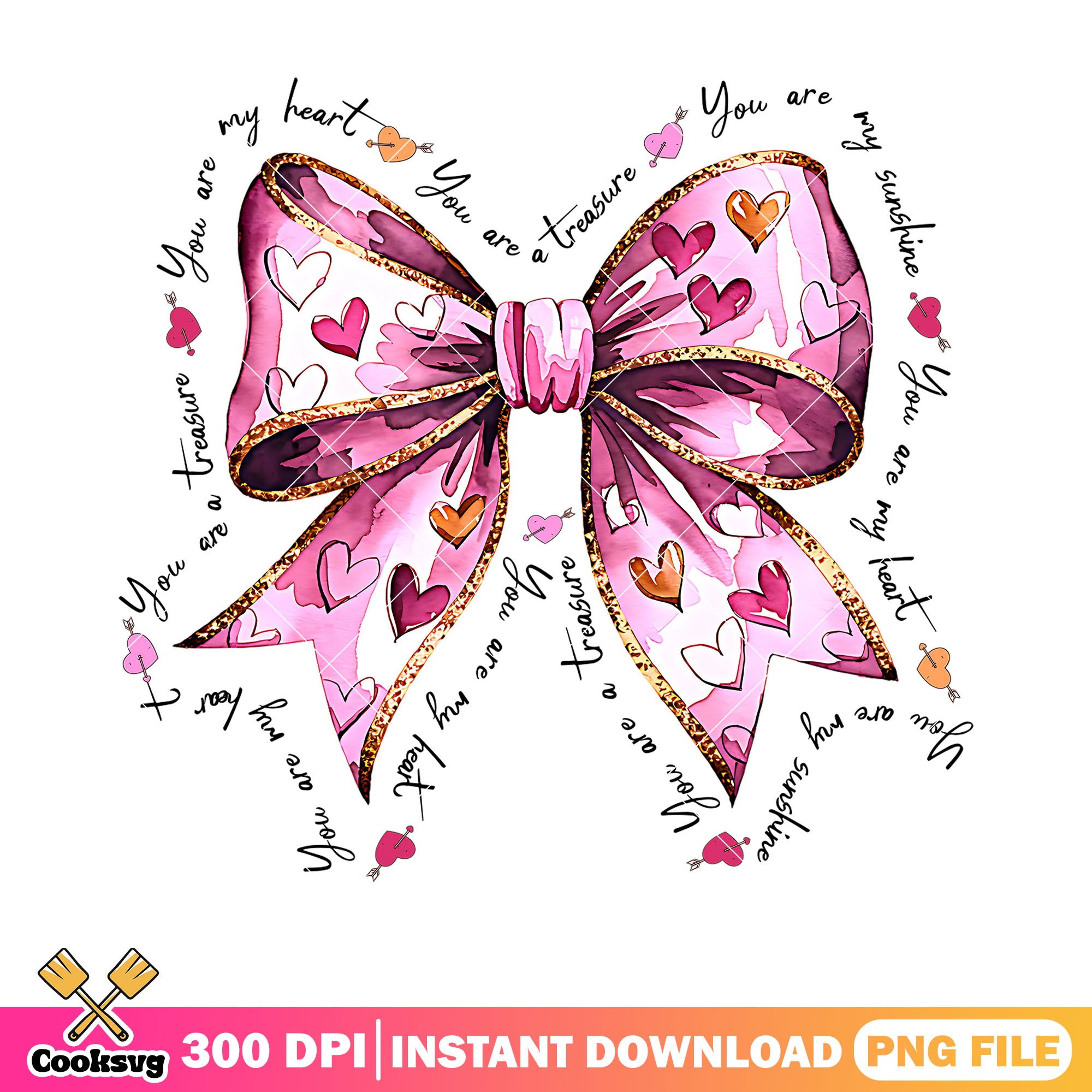 Heart valentine bow png, valentines day png, valentines poster png ...