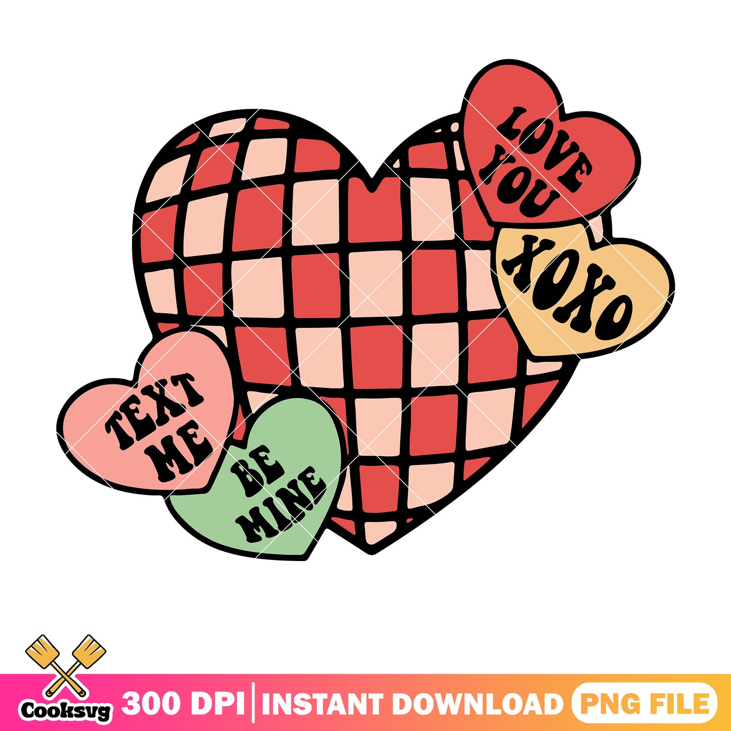 Heart valentine vibes xoxo png, xoxo valentine png, heart valentine png