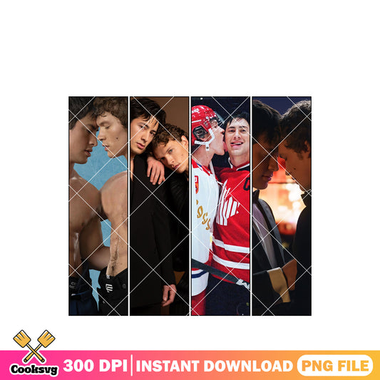 Heated Rivalry Hudson Williams png, hockey romance png, connor storrie png