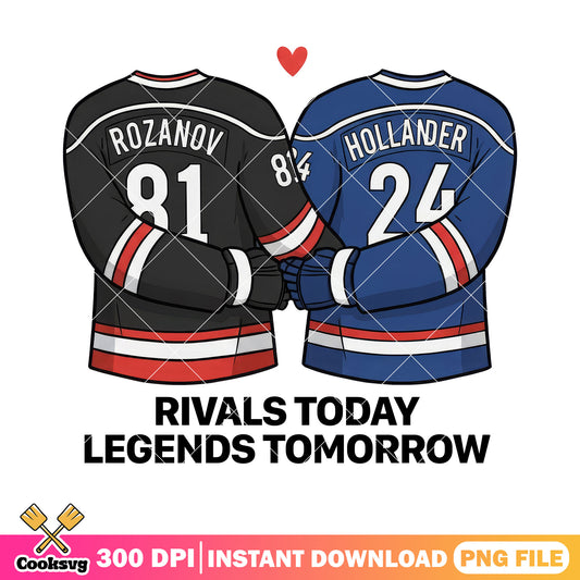 Heated Rivalry Rivals Today Legends png, hollanov png, hockey sweater png