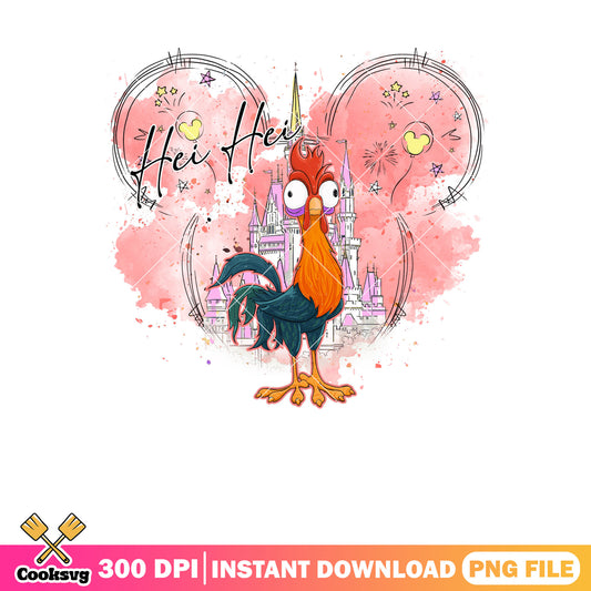 Hei hei disney bow png, moana and hei hei​ png, hei hei moana​ png