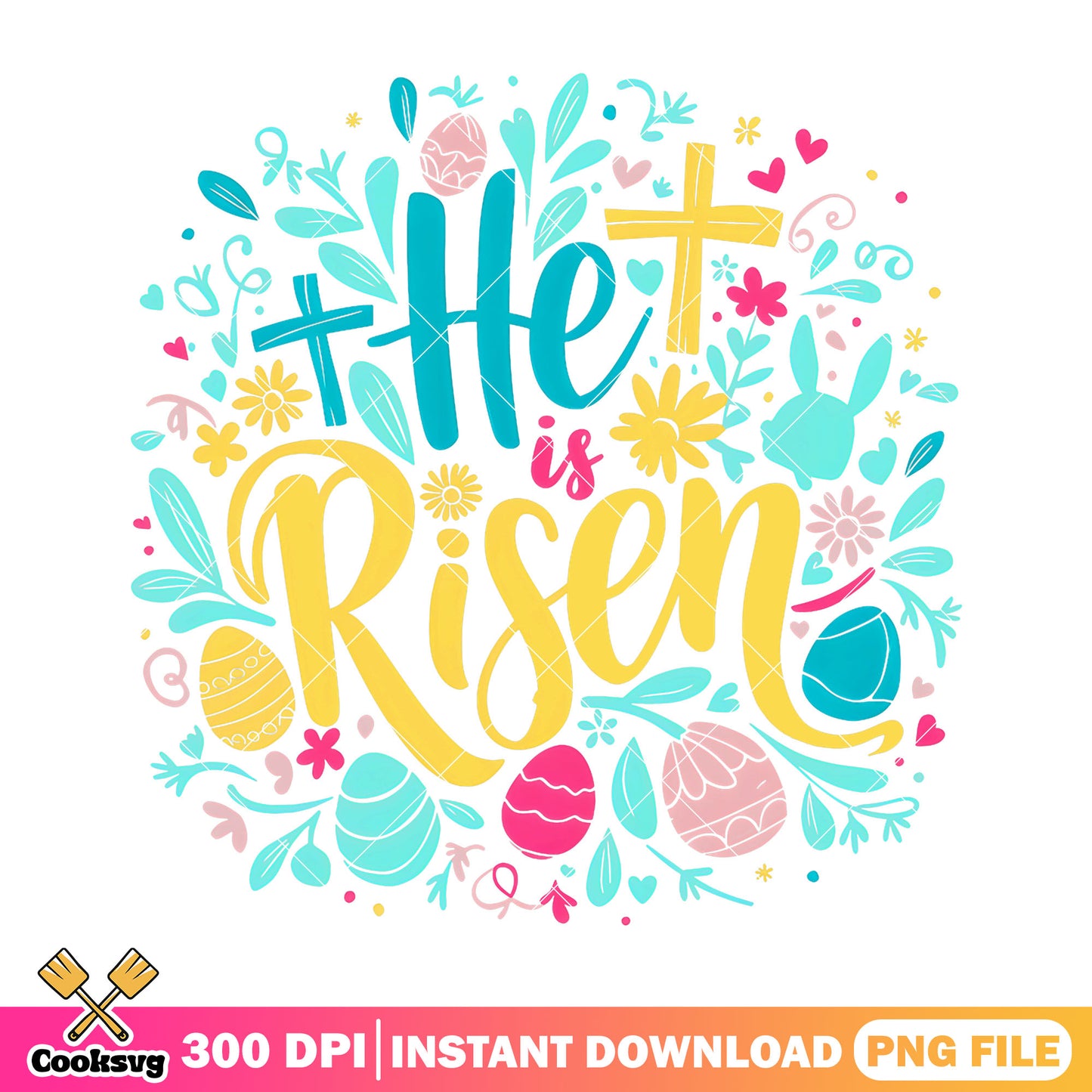 He is risen png design, he is risen​ png, risen vibes png