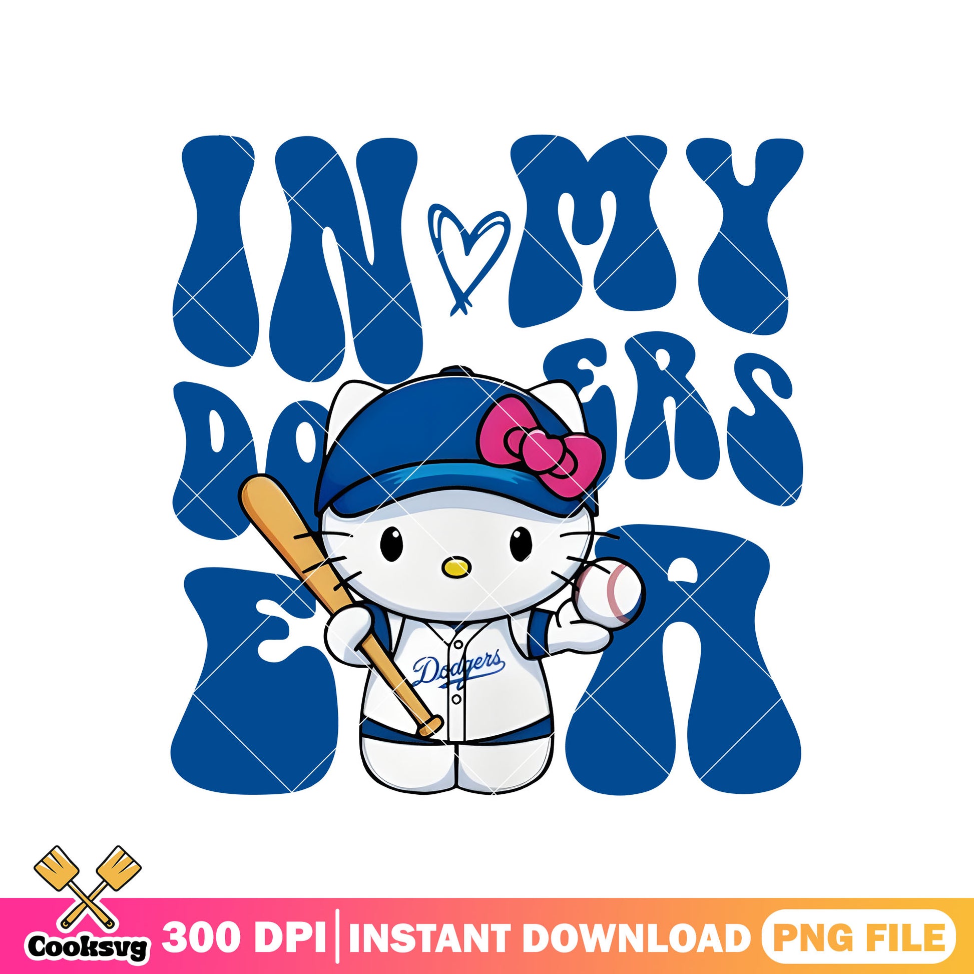 Hello Kitty In My Dodgers Era png, Los Angeles Dodgers png