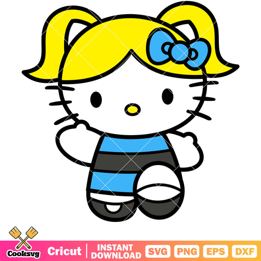 Hello Kitty bubbles design svg, hello kitty svg, bubbles svg​