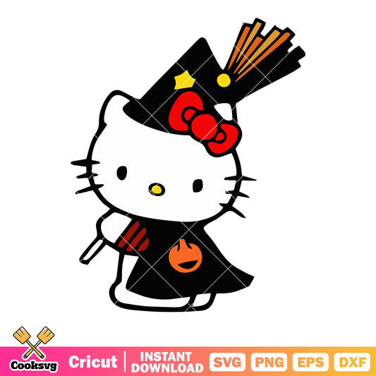 Hello kitty black magician svg, hello kitty magic​ svg, hello kitty svg