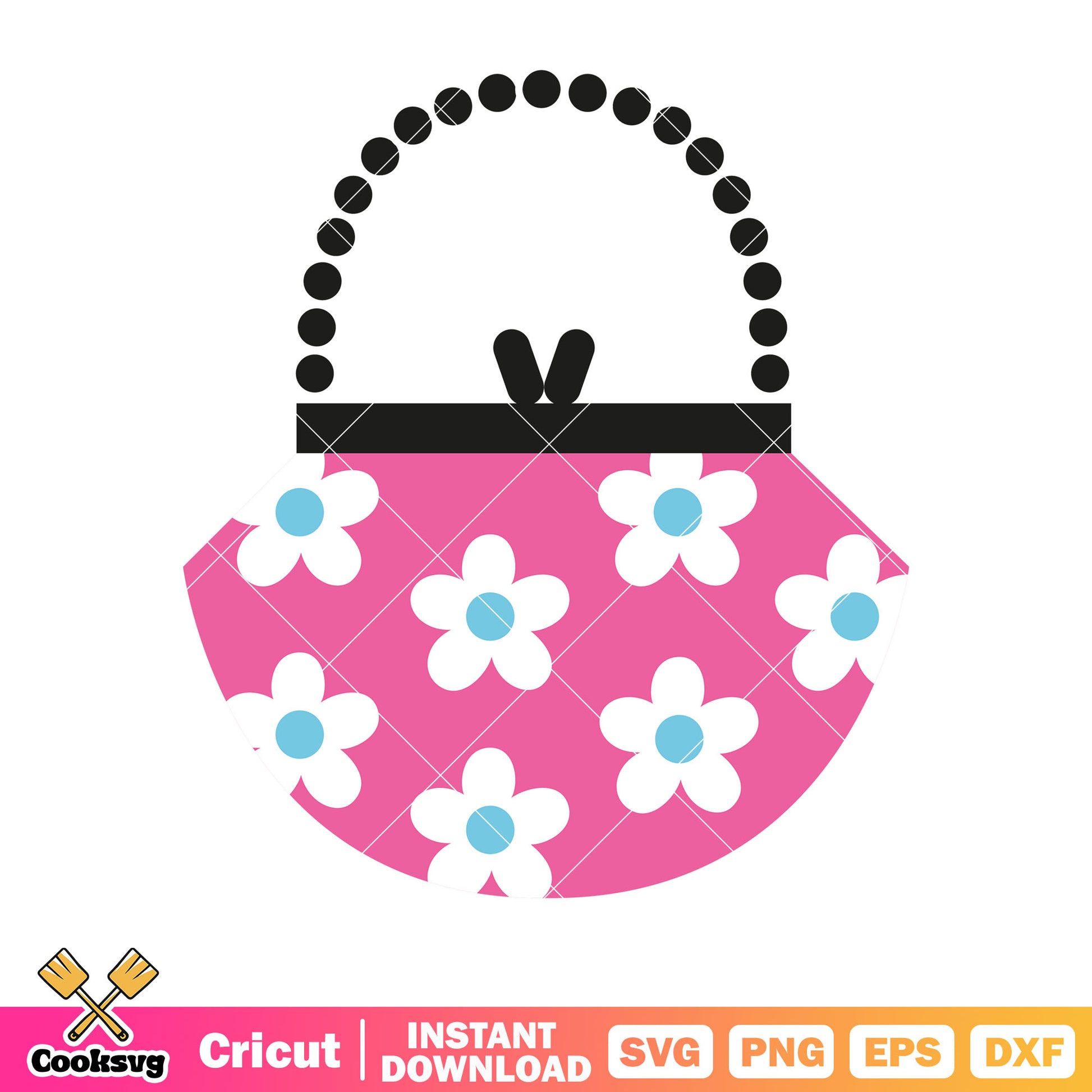 Hello kitty cartoon bag file svg, pink hello kitty svg