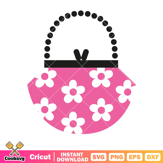 Hello kitty cartoon bag svg design, pink hello kitty svg