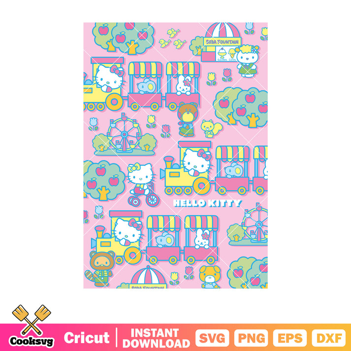 Hello kitty cat cartoon pink design svg, hello kitty cat svg – Cooksvg