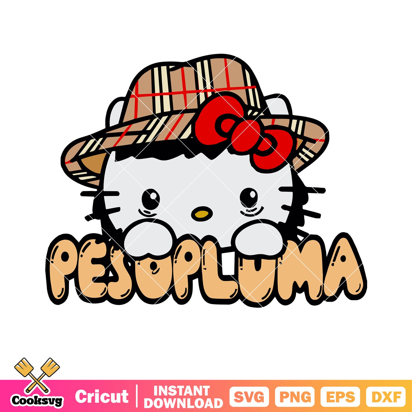 Hello kitty cat pesopluma svg, hello kitty halloween svg, kitty cat svg