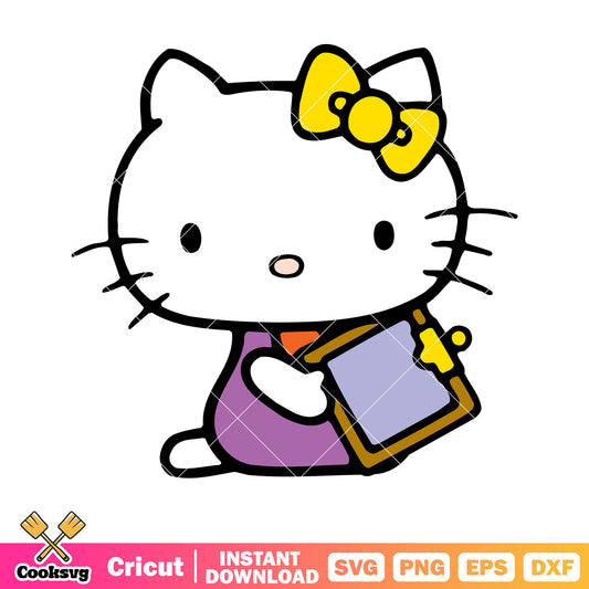 Hello kitty cat sketchpad svg, hello kitty cat svg, kitty cat svg