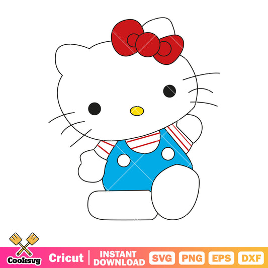 Hello kitty cat svg digital download, hello kitty cat svg