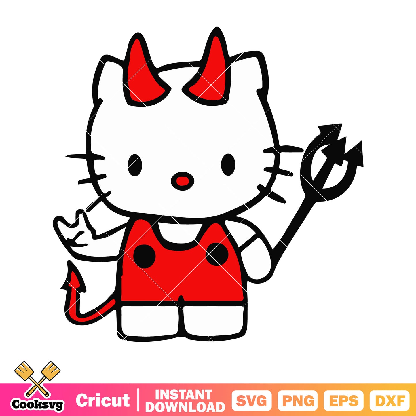 Hello kitty devil cartoon svg, hello kitty cartoon svg, kitty cat svg