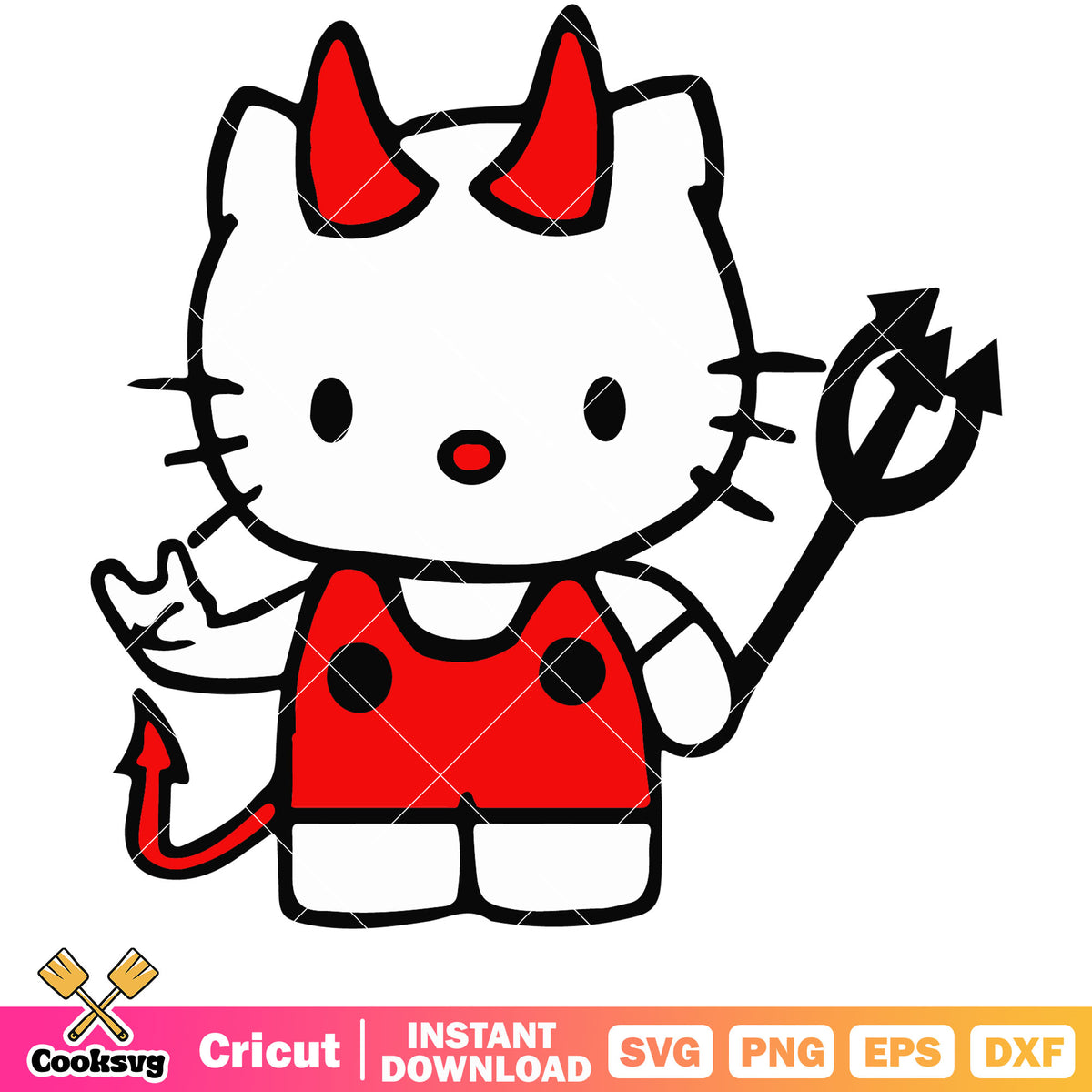 Hello kitty devil design svg, hello kitty svg, devil svg – Cooksvg