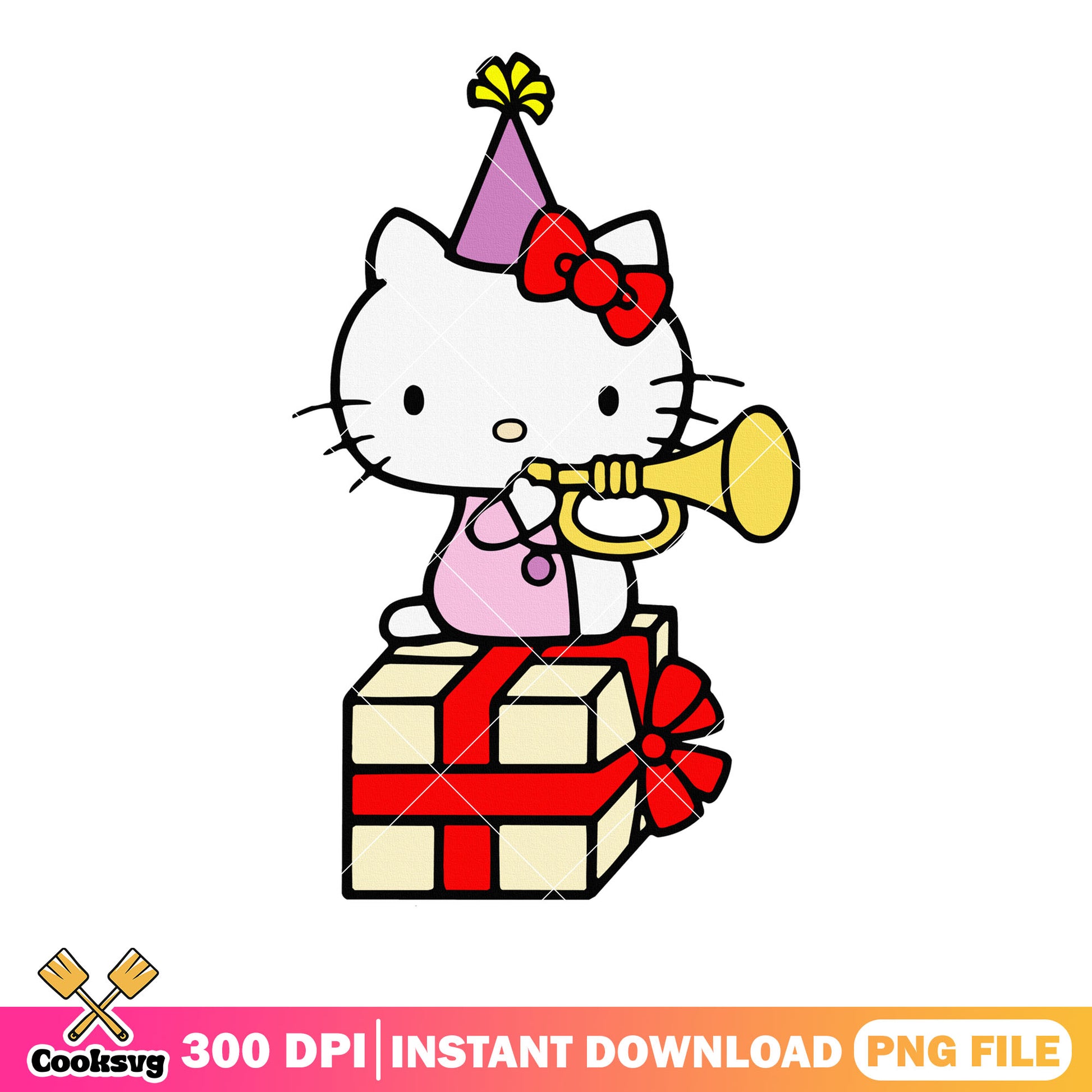 Hello kitty happy birthday png, hello kitty birthday png