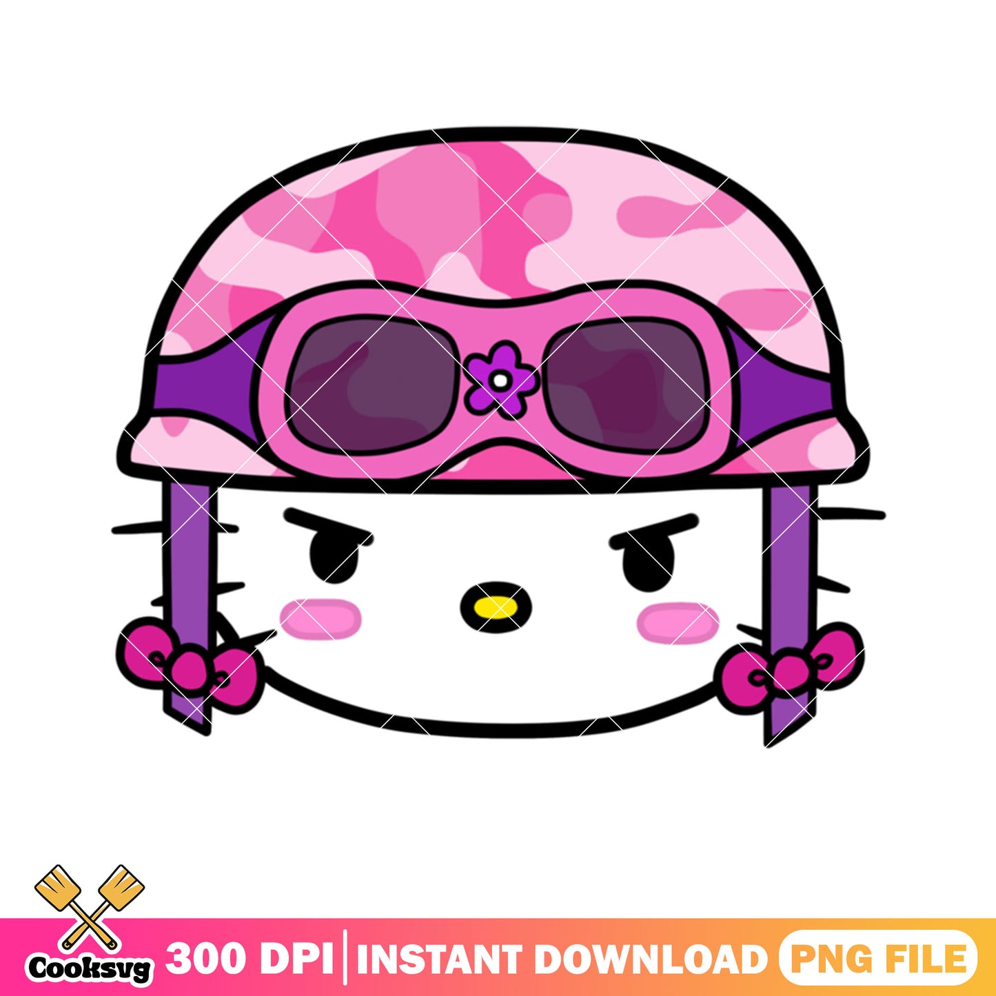 Hello kitty head and pink cap png, hello kitty head png