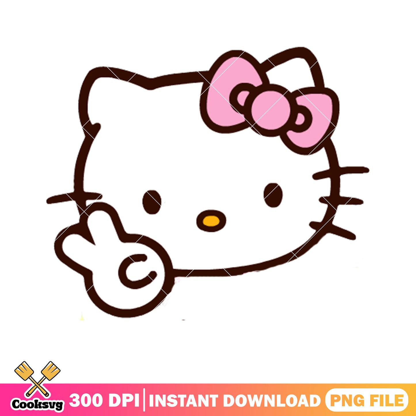 Hello kitty head pink bow tie png, bow tie png, hello kitty png