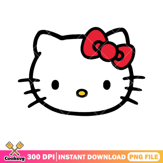 Hello kitty head red bow tie png, bow tie png, hello kitty png