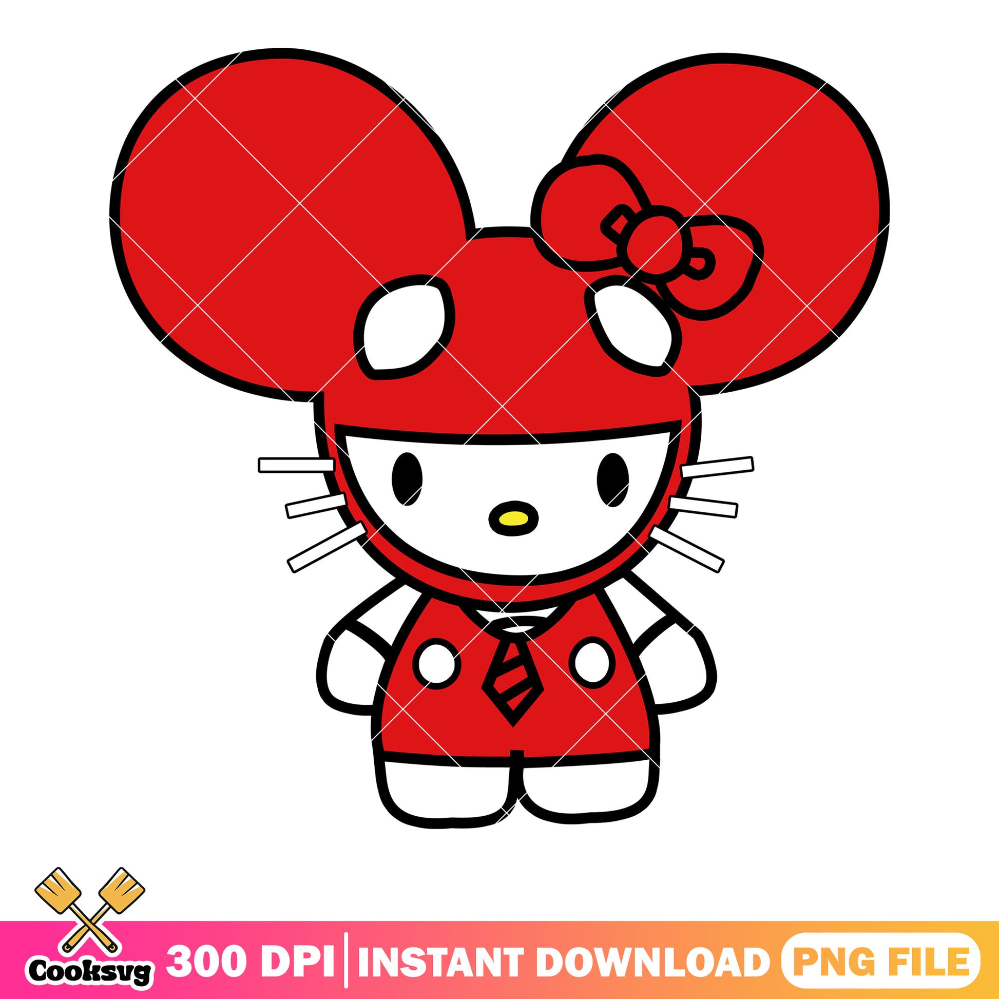 Hello kitty mouse costume png, hello kitty costume png, sanrio cartoon png