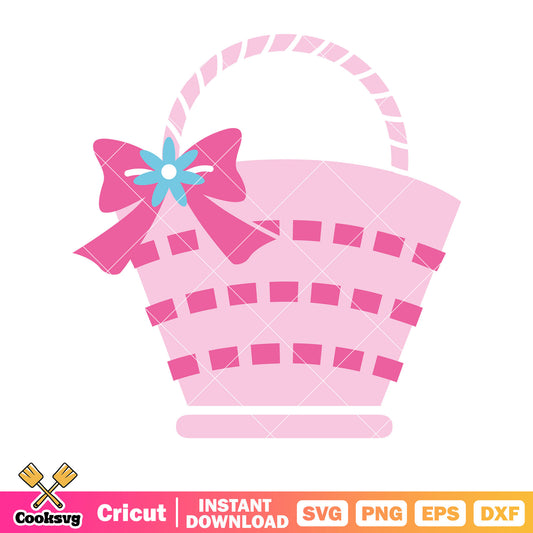 Hello kitty pink basket cartoon svg, hello kitty cartoon svg