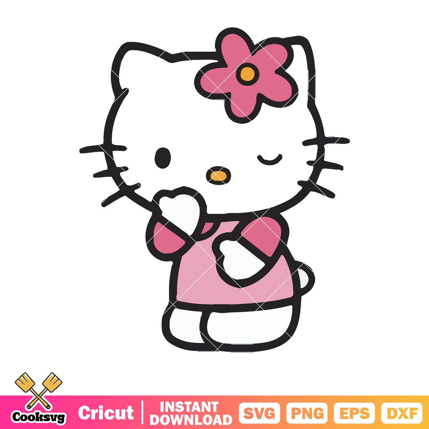 Hello kitty pink cat svg, pink hello kitty svg, hello kitty svg