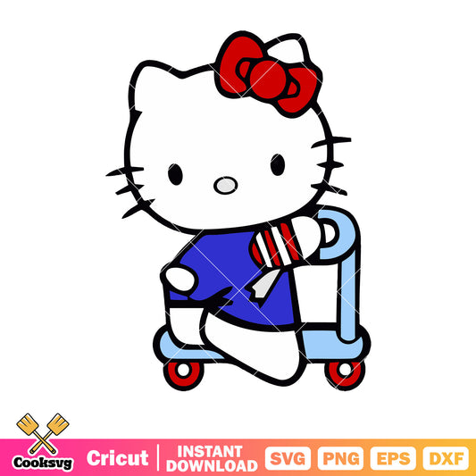 Hello kitty playing cartoon svg, hello kitty cartoon svg