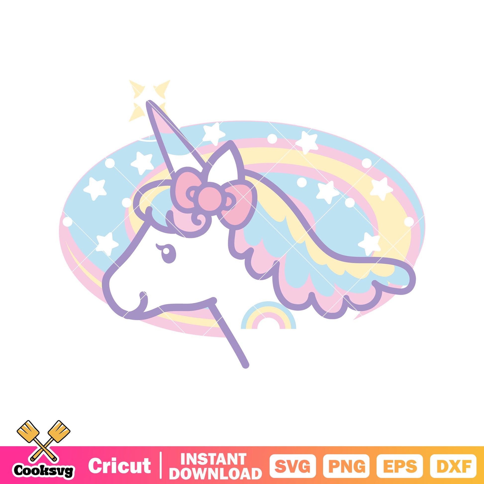 Hello kitty rainbow unicorn svg, rainbow unicorn svg, hello kitty svg