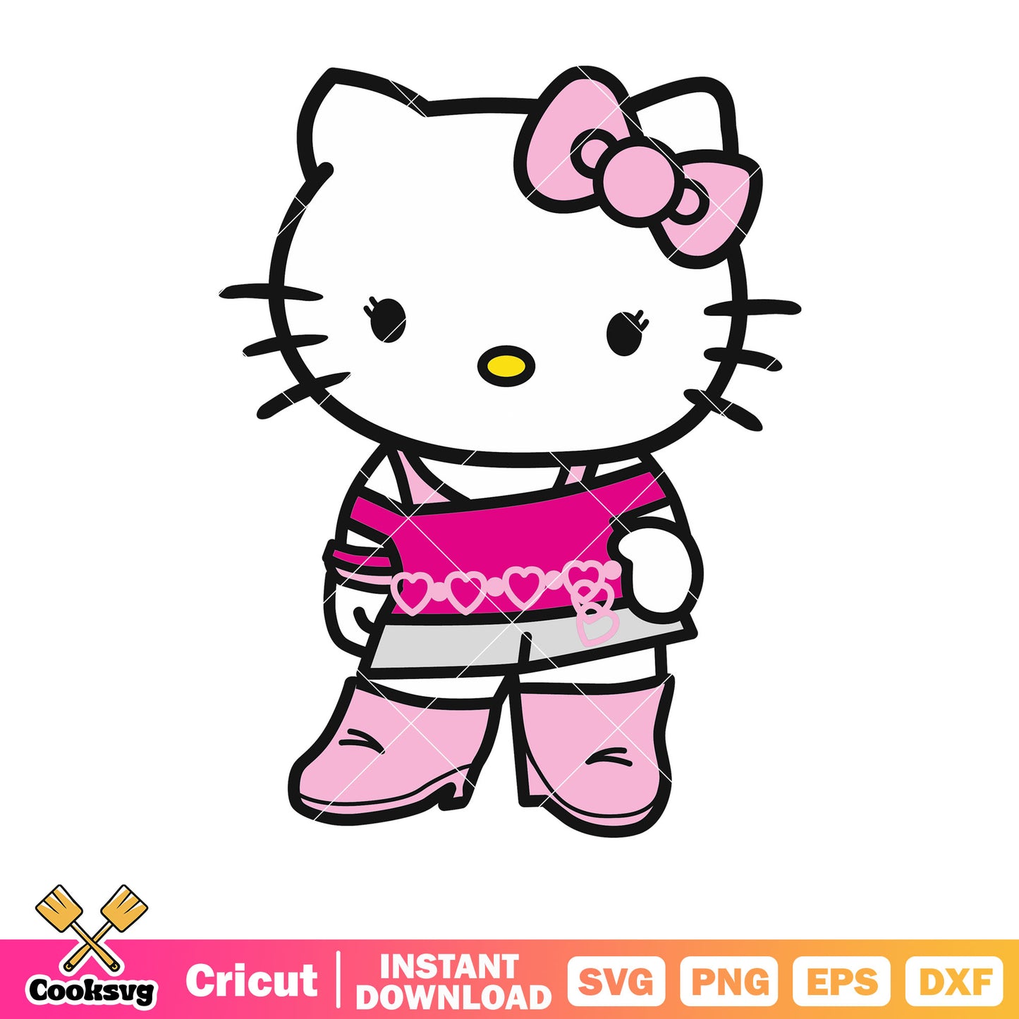 Hello kitty sexy girl svg file, hello kitty cat svg, kitty cat svg