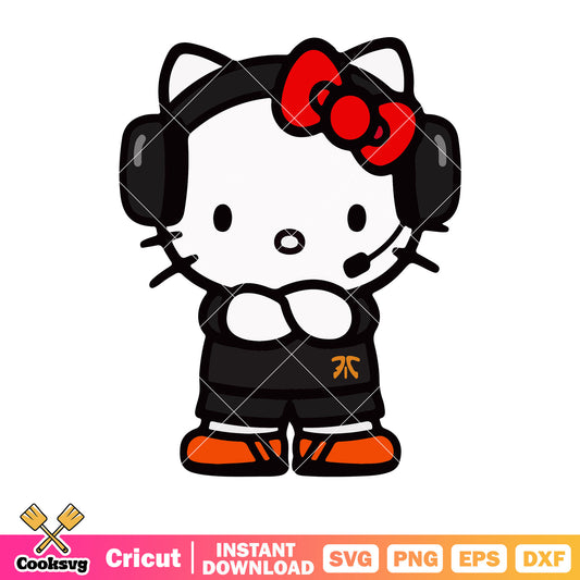 Hello kitty singer costume svg, hello kitty costume svg