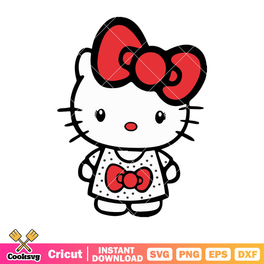 Hello kitty sleepwear svg, hello kitty cat svg, sanrio cartoon svg