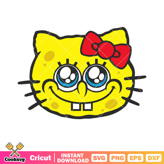 Hello kitty svg, sponge bob square pant svg, cartoon for kids svg