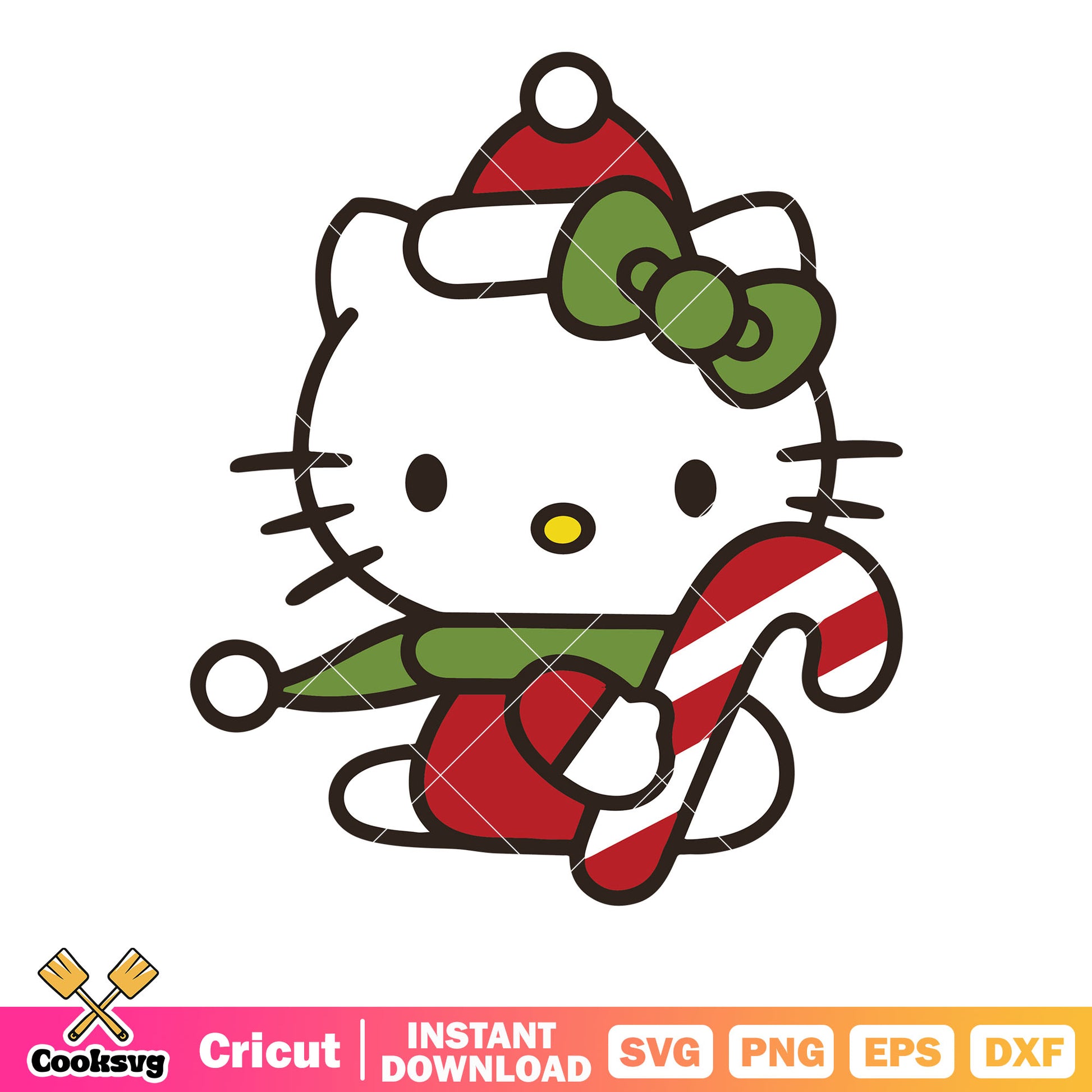 Hello kitty winter costume svg, hello kitty winter svg, kitty cat svg