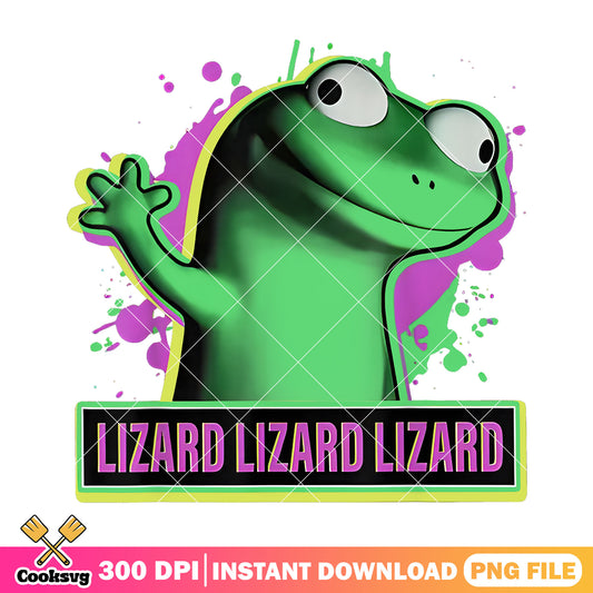 Hello lizard funny png, lizard lizard lizard png, tiktok meme png