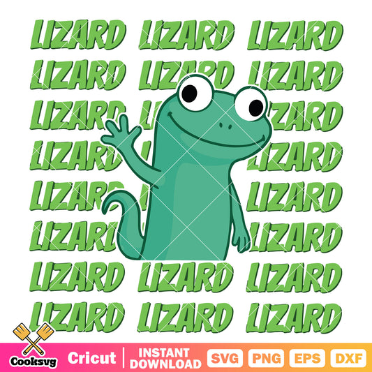 Hello lizard tiktok svg, meme lizard svg, lizard wizard lizard svg