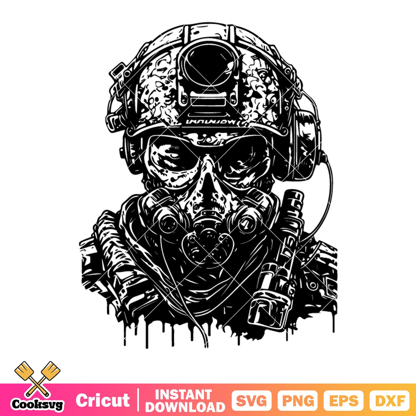 Heroic soldiers svg, bloody warrior​ svg, gas mask helmet​ svg