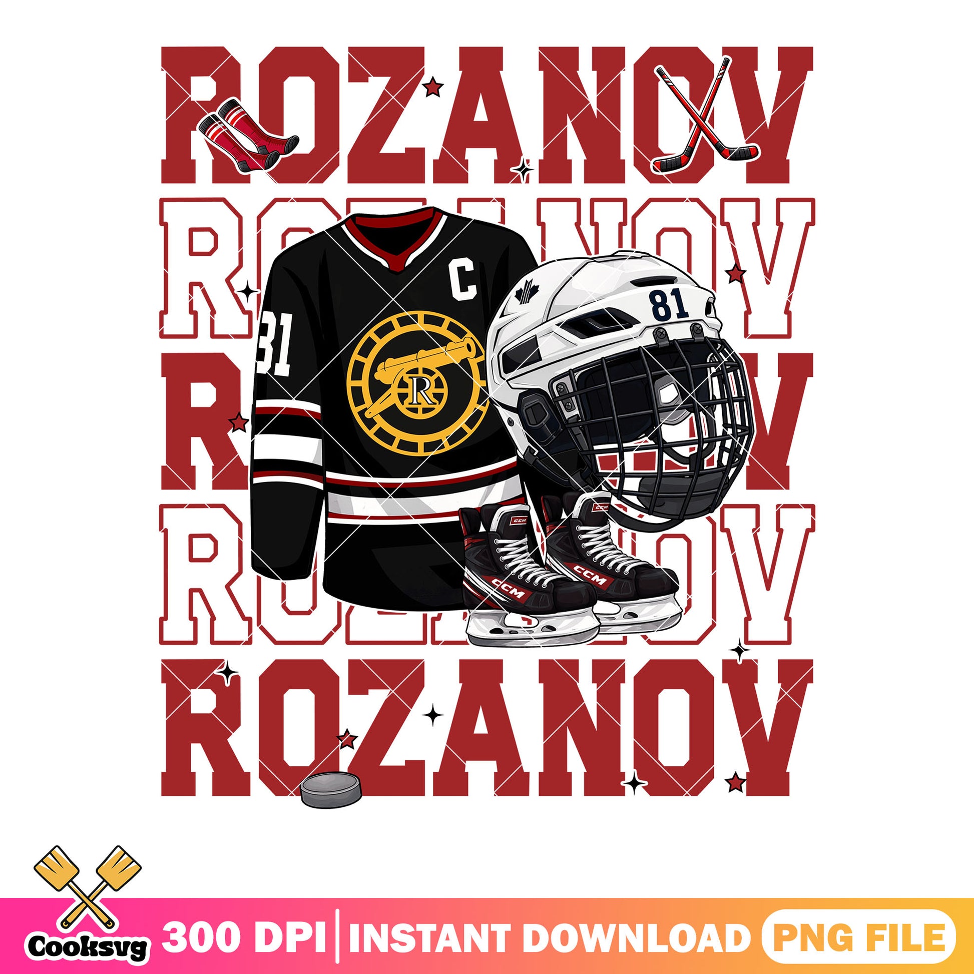 Hockey Heated Rozanov back png, hockey vibes png, ilya rozanov png