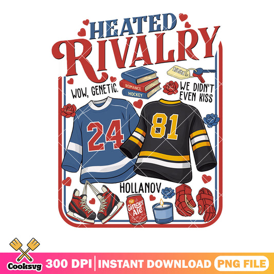 Hockey Romance Heated Rivalry png, hockey poster png, shane hollander png