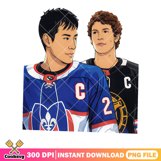 Hockey fight hollanov png, heated rivalry png, connor storrie png