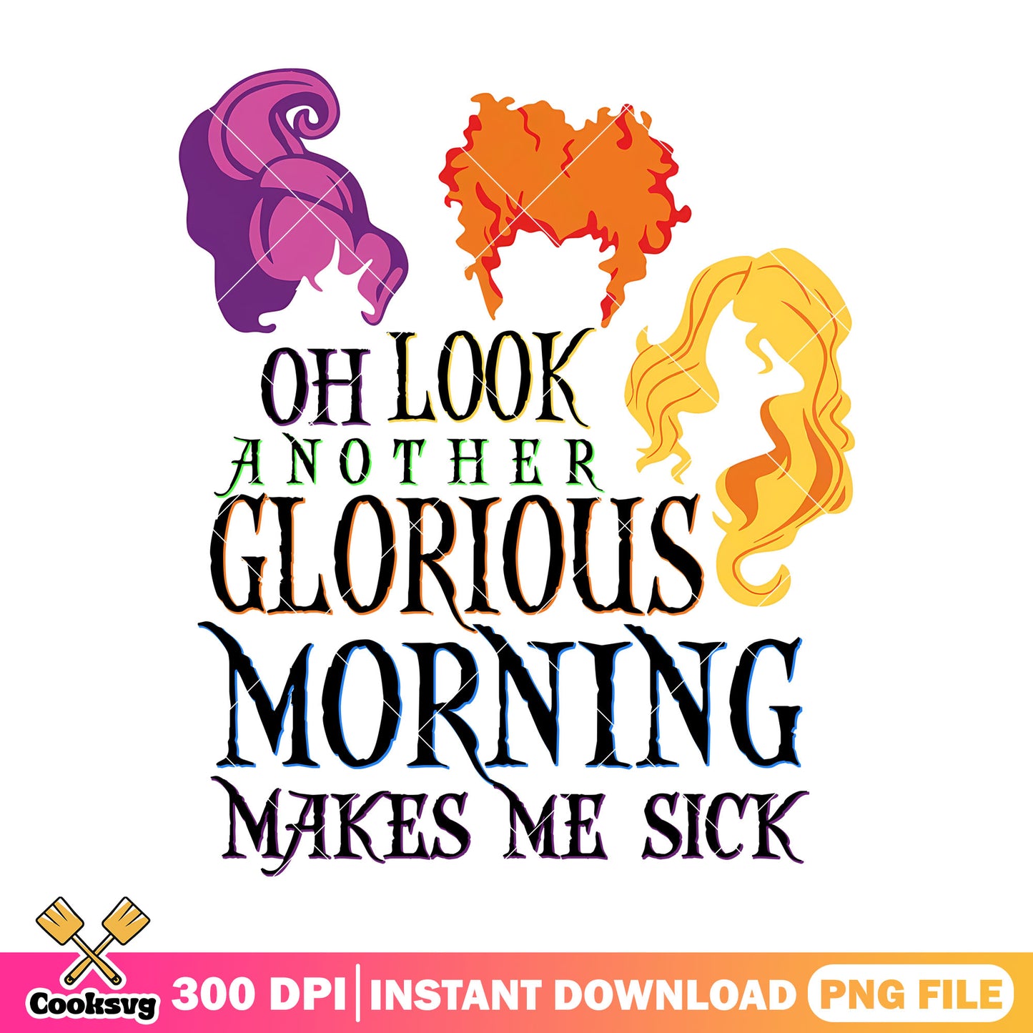 Hocus pocus sickness shirt png, halloween custome png, hair styles​ png
