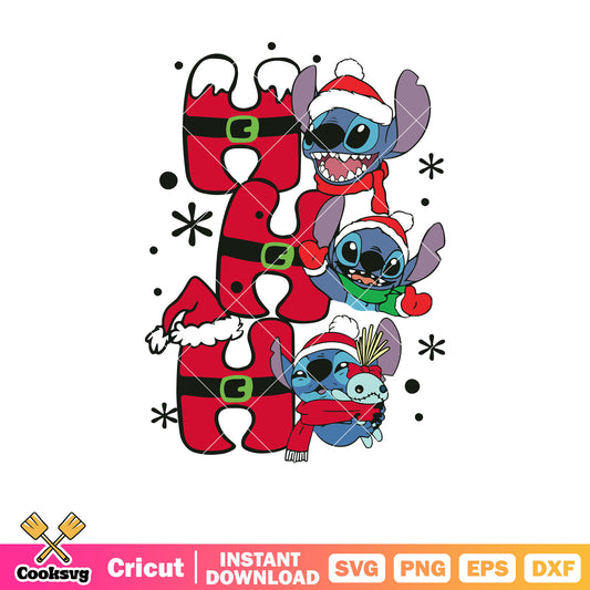 Hohoho grinchmas stitch gift svg